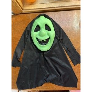 Vintage Fun World Easter Unlimited Green SARAH SPOOK Ghost Halloween Mask #9207